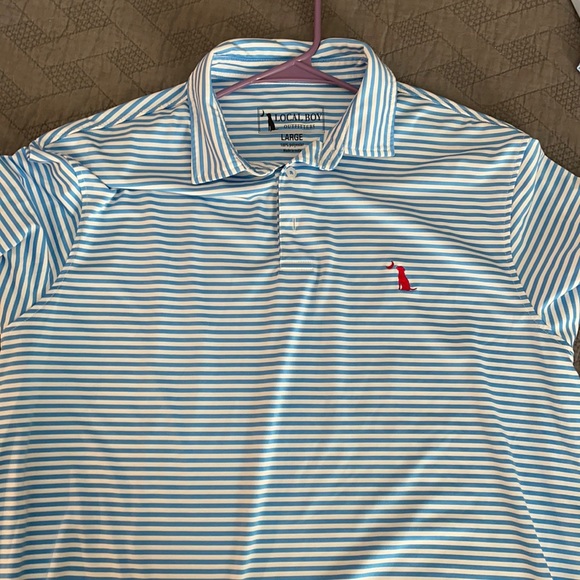 Local Boy Outfitters Other - Local Boy Outfitters blue/white striped polo